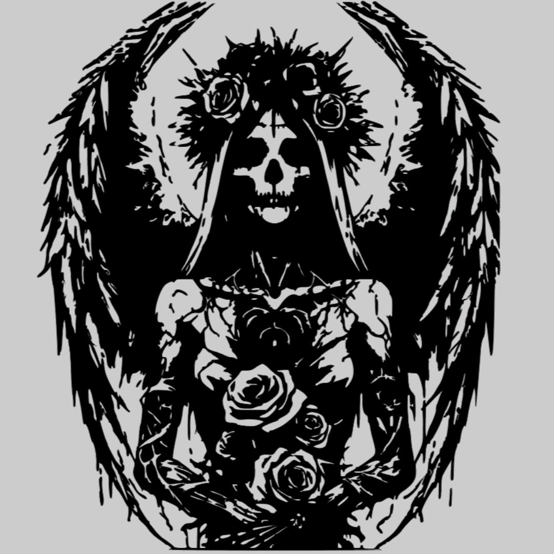 Angel skull