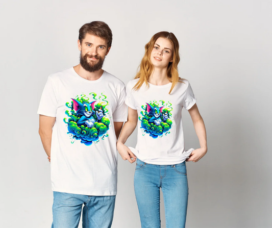 Plus Size Vibrant Cartoon Graphic T-Shirt