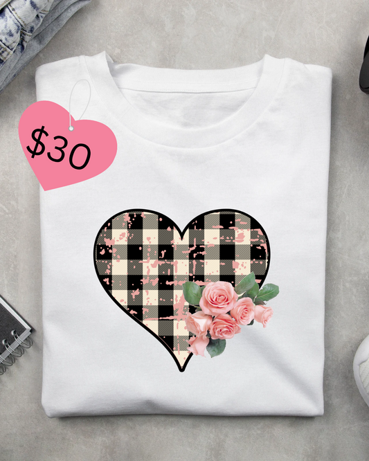 Plus Size Heart and roses